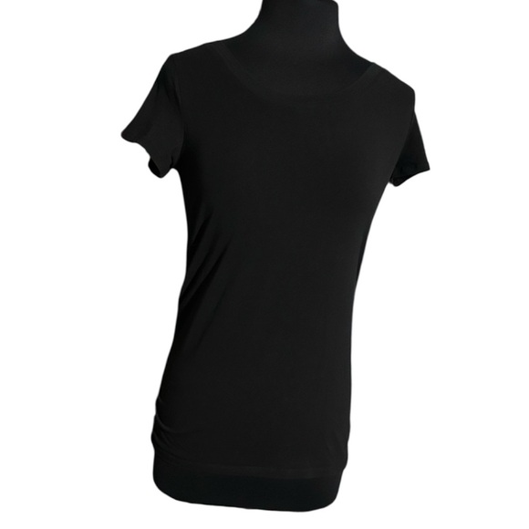 Old Navy Black Fitted Maternity Short Sleeve Tee size medium - Picture 1 of 6